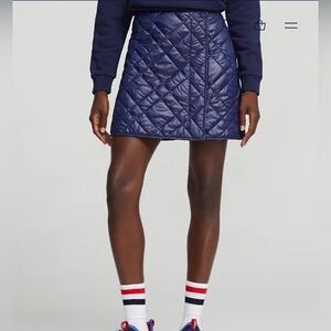 Ralph Lauren X quilted wrap skirt NWT